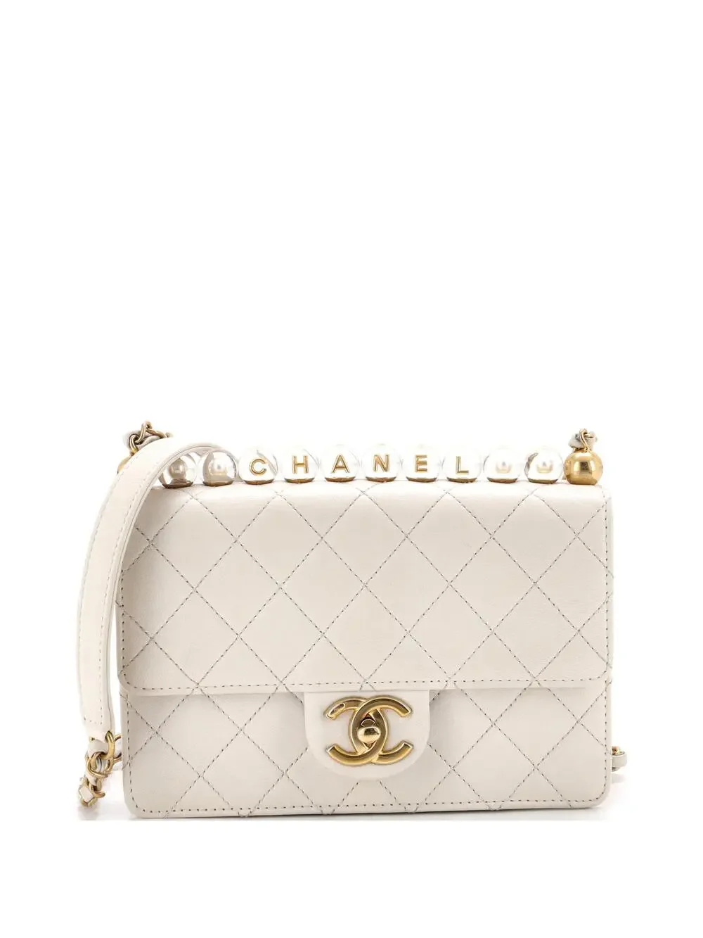 Chanel Chic Pearls Flap Bag Quilted #279526C38B
